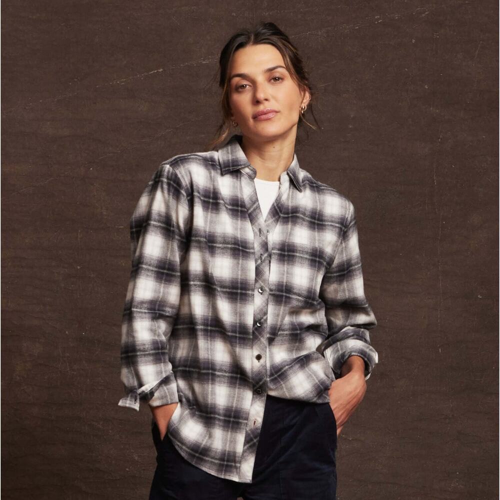 Weatherproof Vintage Comfort Stretch Plaid Flannel Shirt Women's XXL Multi NWT